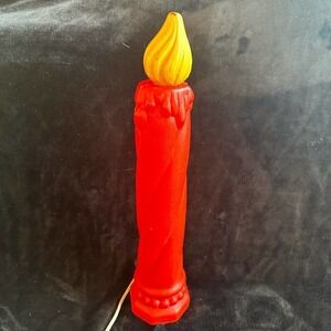 Vintage Poloron Products Inc 18” Blow Mold Christmas Candle